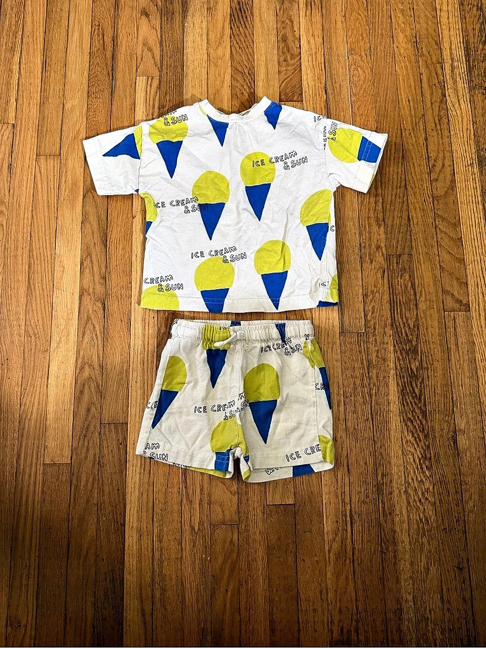 Zara Ice Cream Print Matching Set Baby 12-18M
